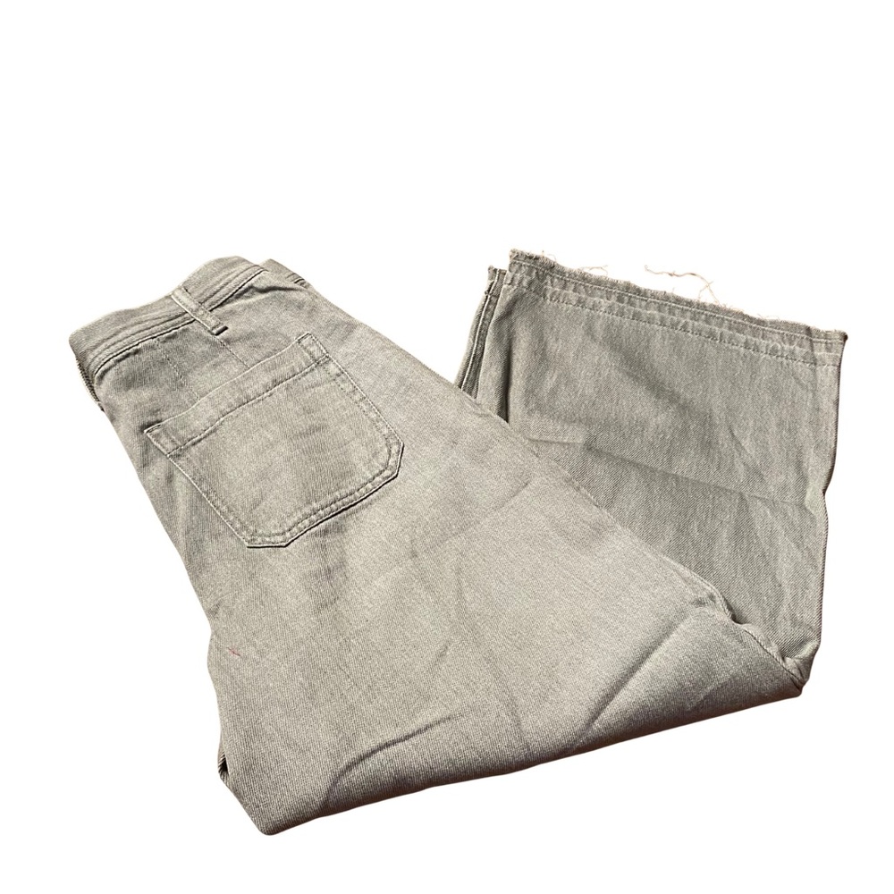 Sincerely Jules Khaki Cropped Wide Leg Jeans Size 3 / 26